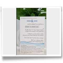 Ocean theme rectangle graphic design on white